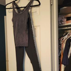 Leggings and tank top